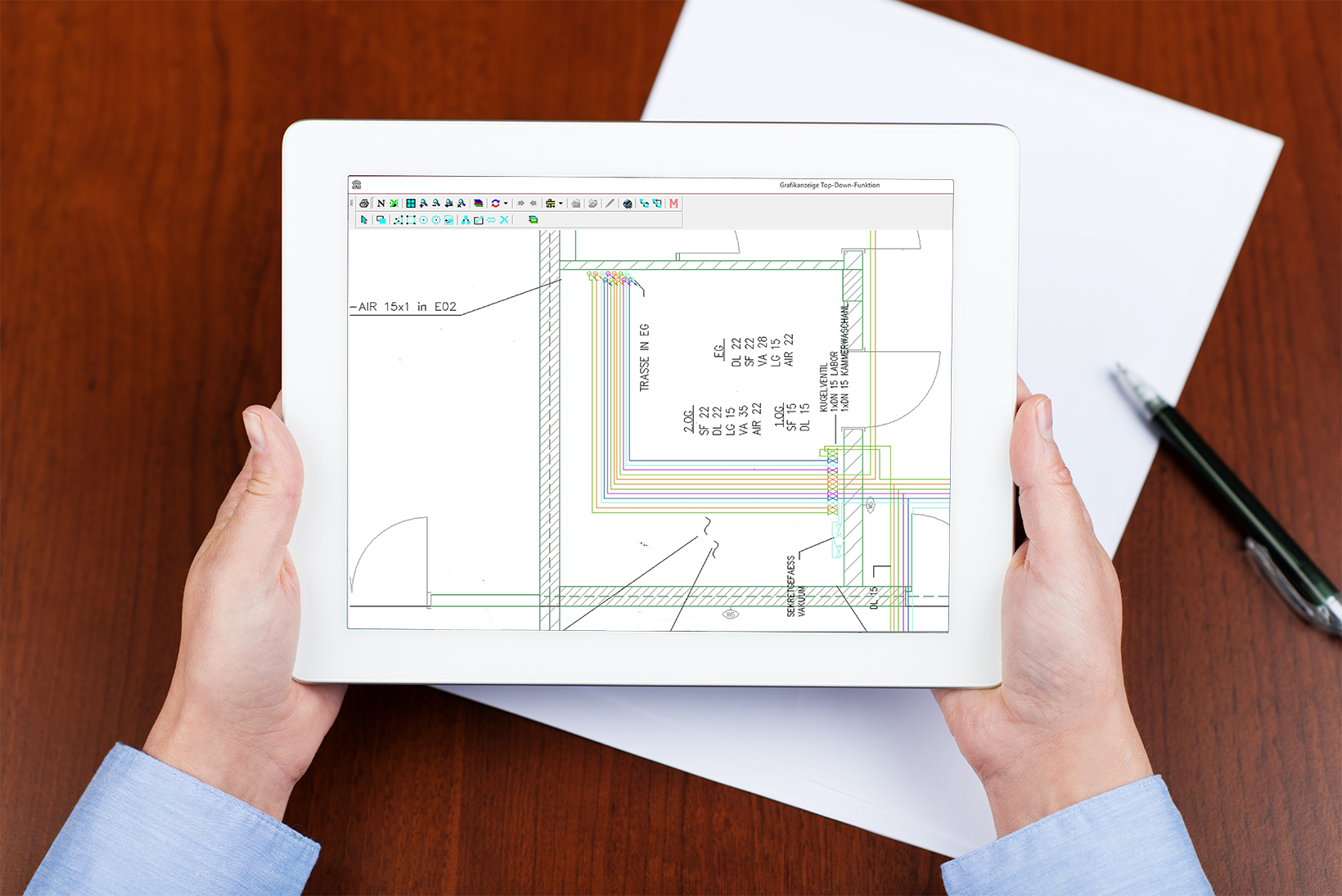 Digitalisierte CAD-Daten als Grundlage für technisches Gebäudemanagement im Medizinsektor